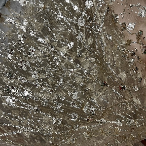 Gold Glitter and Sequin Clarisse Prom Dress - Picture 12 of 12